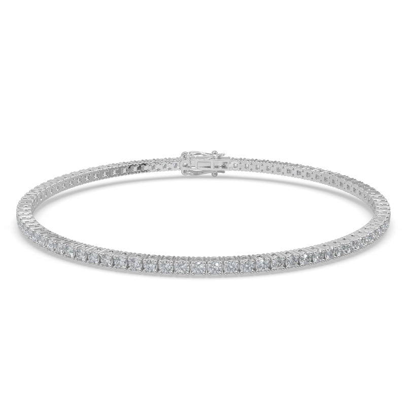 Petite Prong Set Tennis Bracelet