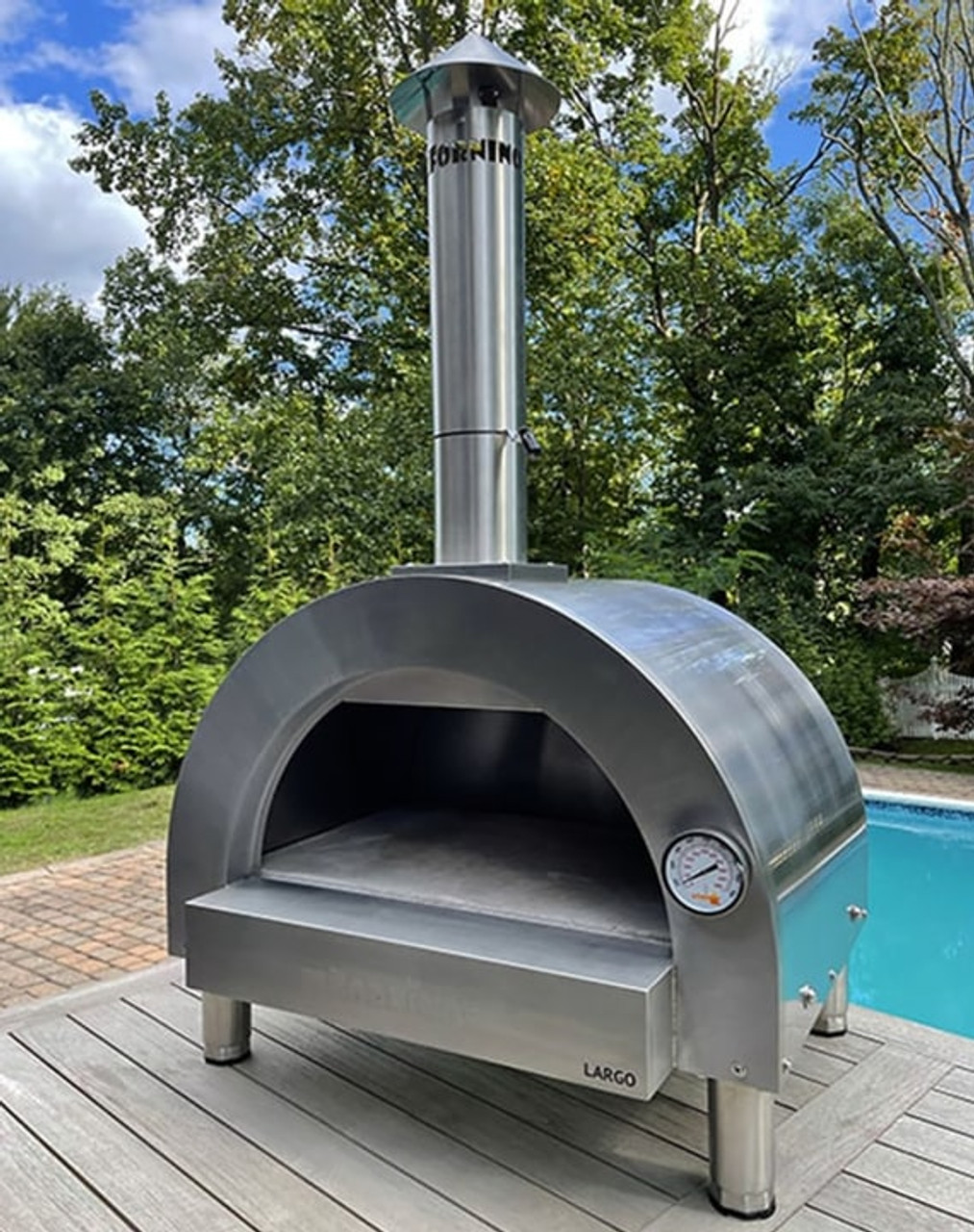 ilFornino Largo Stainless Steel Wood-Burning Countertop Pizza Oven