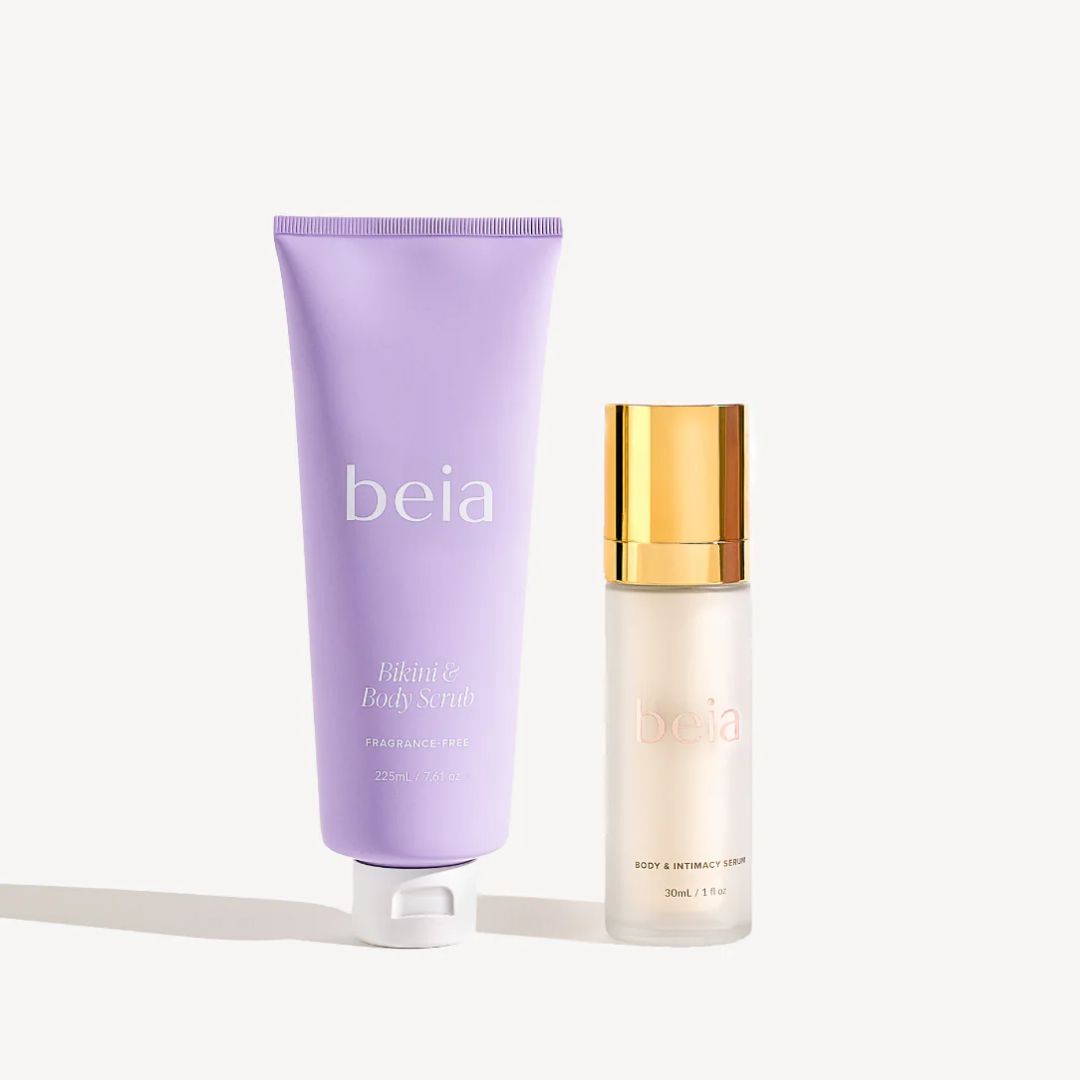 Beia Intimate Serum & Body Scrub for Smooth and Radiant Skin