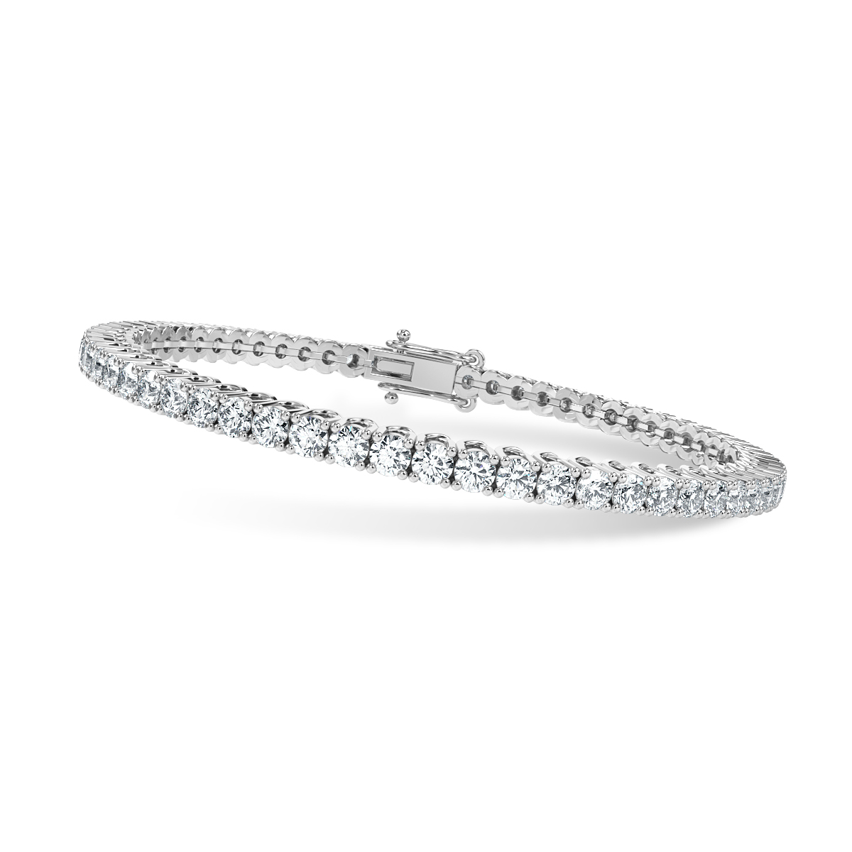 Round Diamond Claw Set Tennis Bracelet