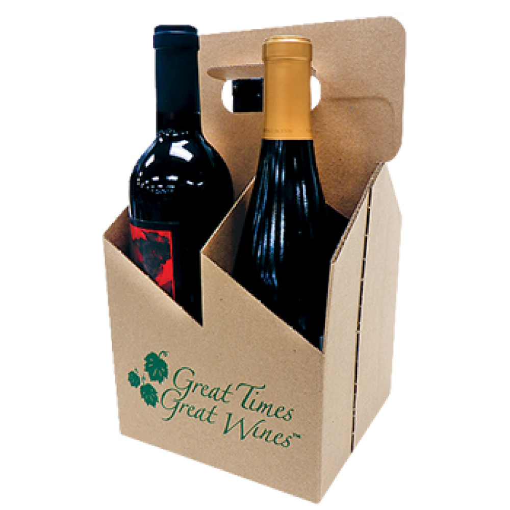 4 Bottle Printed Wine Carrier | Mumm Products