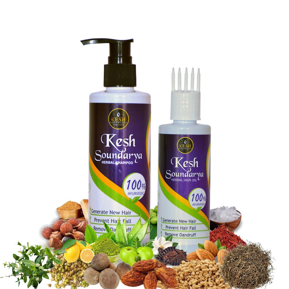 Keshsoundarya Herbal Hair Oil & Herebal Shampoo