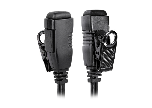 EM-3927 Walkie Talkie Headphones Single Wire FBI Security Earpiece with In-Line Mic and PTT