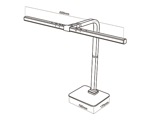 23.5 ' Wide Office monitor desk light -PHX004D-L