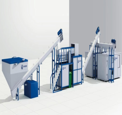 Large scale kitchen waste treatment equipment