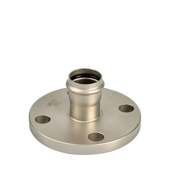 Compression Flange Adapter Stainless Steel Double (V Profile) Press Fittings