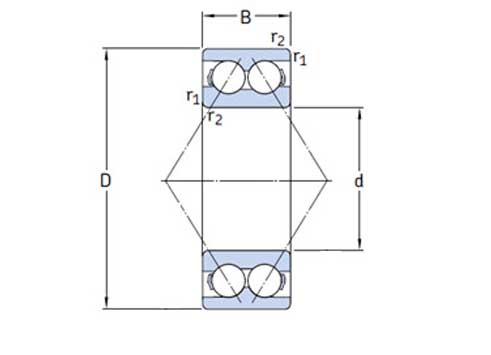 Double Row Angular Contact Ball Bearing