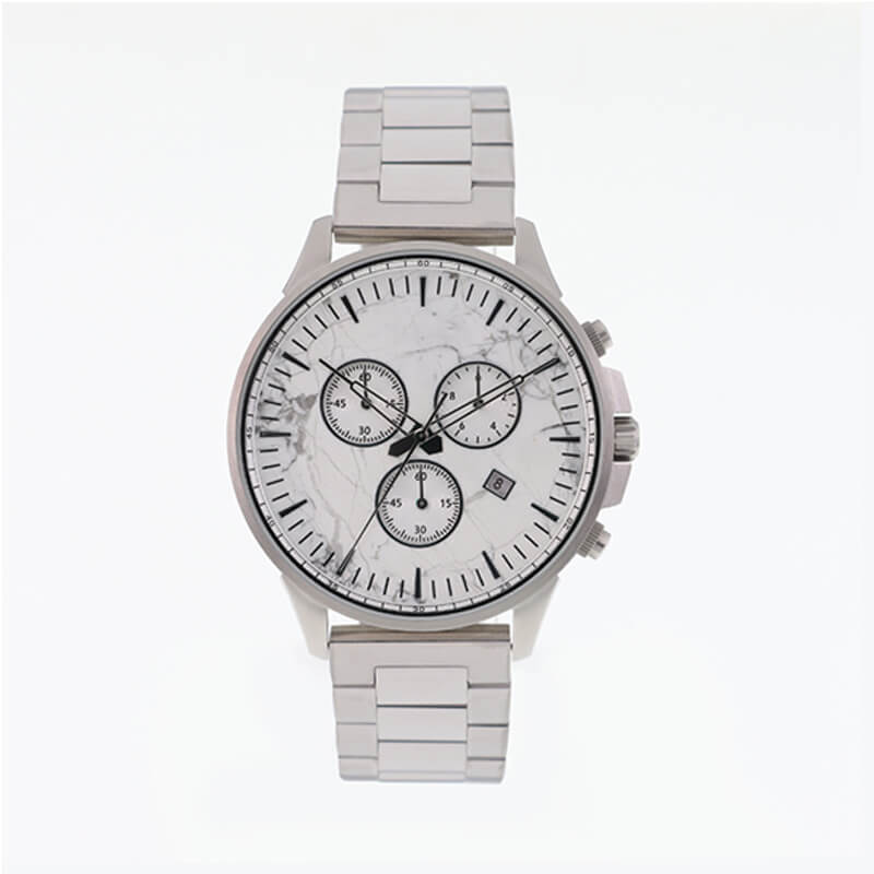 MARBLE AND STAINLESS STEEL WATCH FOR SALE