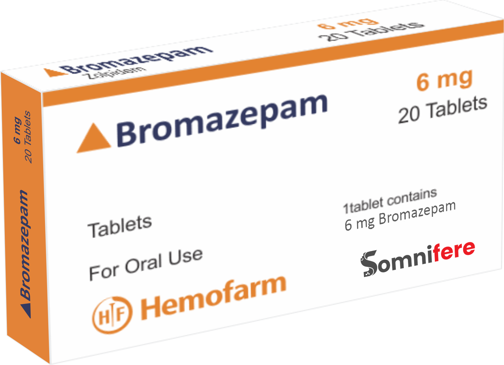  Bromazepam 6mg (20 Comprimés)