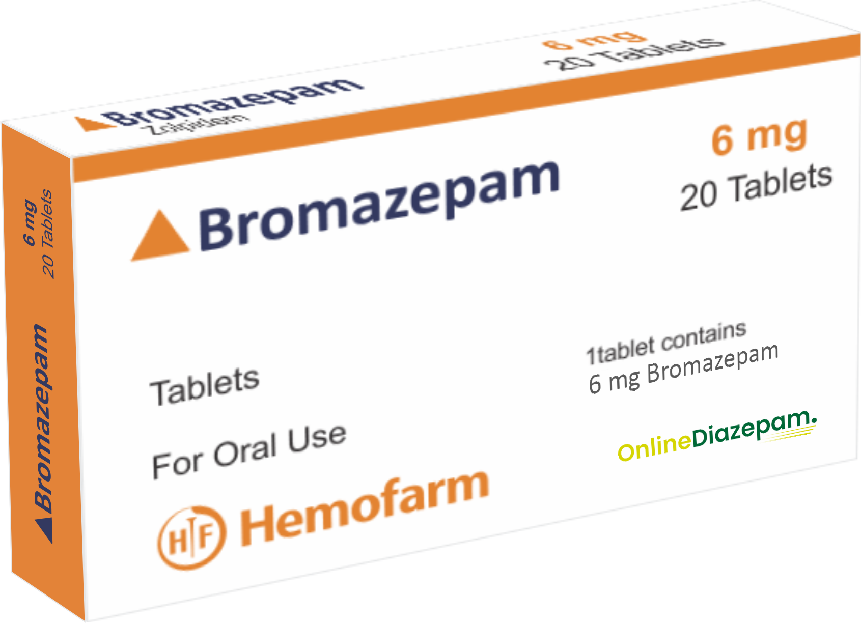 Bromazepam 6mg (20 Tablets)