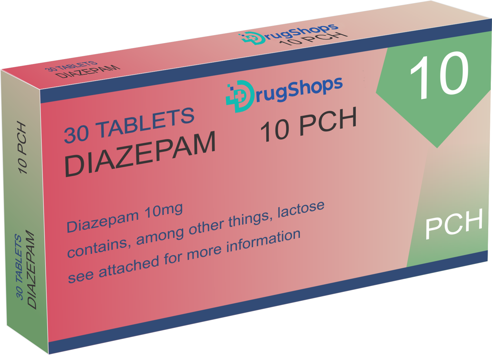  Diazepam 10MG 2*15 (30 Tablets)