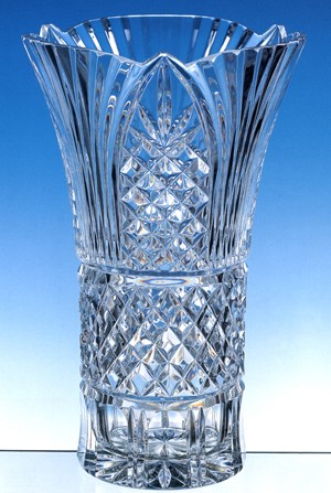 Glas en kristal vase