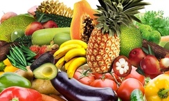 Buah-buahan dan sayuran segar