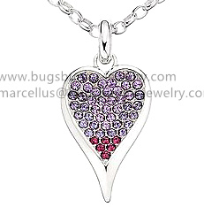 925 sterling silver new style necklace with cubic zirconia diamond pave