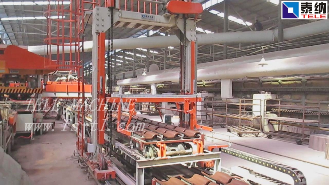 automatic stacking machine for roof tile