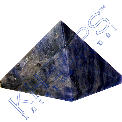 Product code: 63182 - Gemstone Carving Pyramid Sodalite (each) 