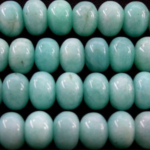 Aqua Blue Amazonite Gemstone Beads 