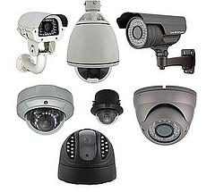 Security at surveillance - electronic display