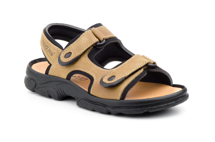 Men's sandals in tan adventure