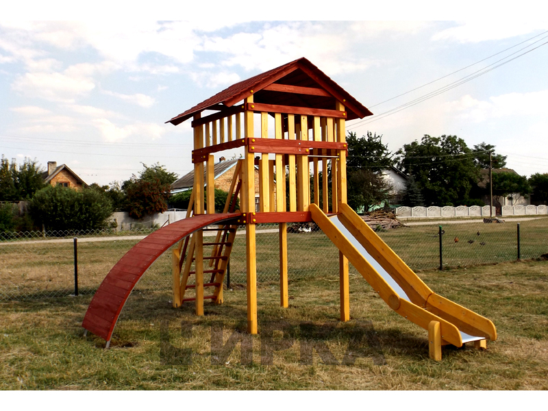 Park at playground equipment