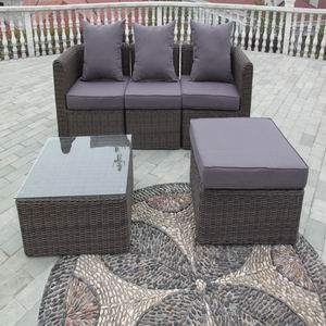 Rattan / flet sofaer