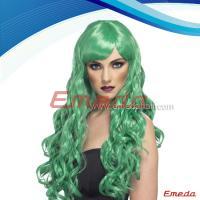 green lace front wig