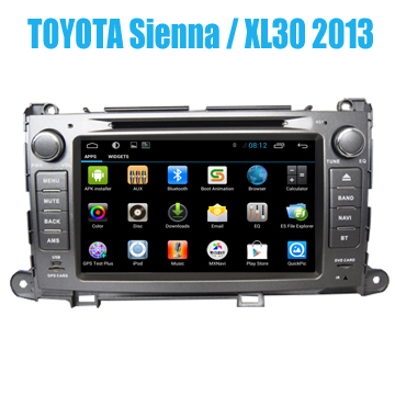 Andorid Car Stereo Dvd for Toyota Sienna / XL30 2013