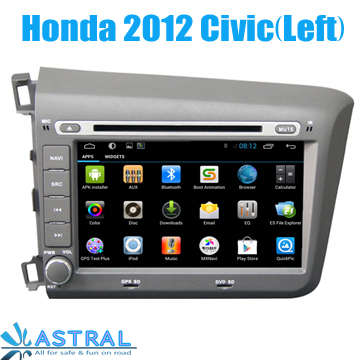 Usine gros 2 Din GPS Android lecteur DVD pour Honda Civic 2012