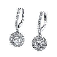 Classic Dangle Diamond Earrings