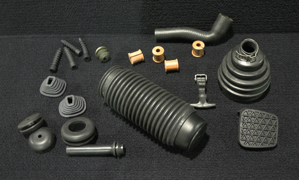  Components, rubber and cellular/foam rubber, motor vehicle