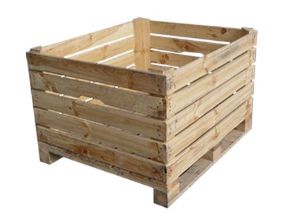 Pallets at crates