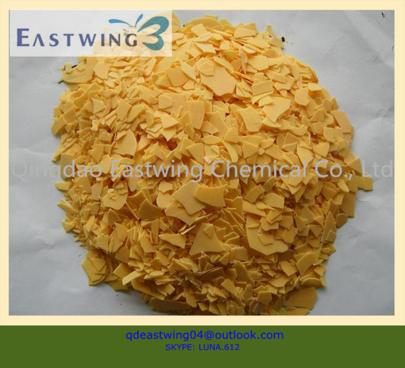 China Supply factory price dyeing chemicals Sodium sulphide flakes Red Type 60% 1500ppm Na2S for textile and leather