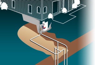 地熱発電所の建設工事