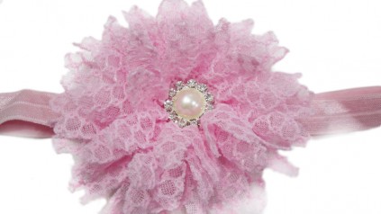 Beautiful Designer Net Flower Baby Headband