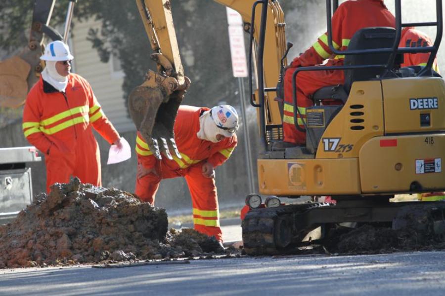 Ndërtimi i rrugëve punon