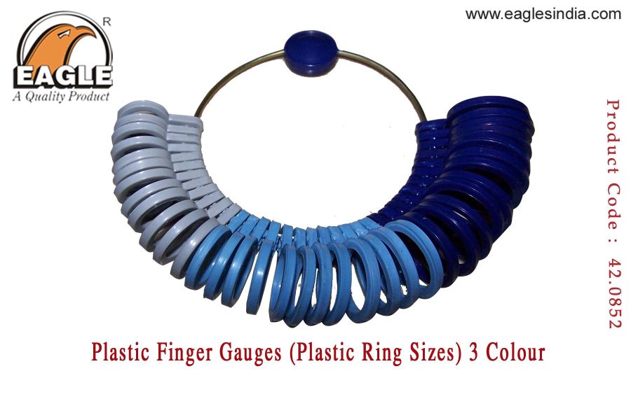 Plastic Finger Gauges (Plastic Ring Sizes) 3 Color - Jewellery Tools In India 