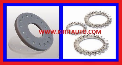 Washers اور spacers، ریل ٹریک