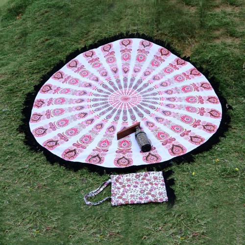  Round Mandala Beach Meditation Yoga Mat