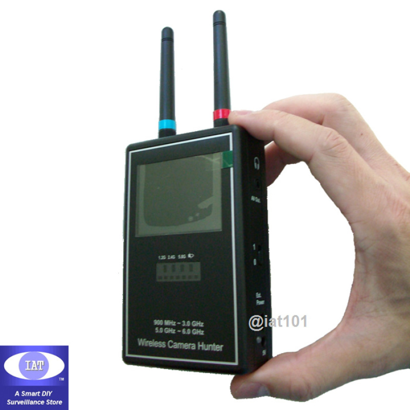 Prof. Tri-band Wireless Mini Camera Hunter 900MHz - 6GHz Video / Audio Scanner 