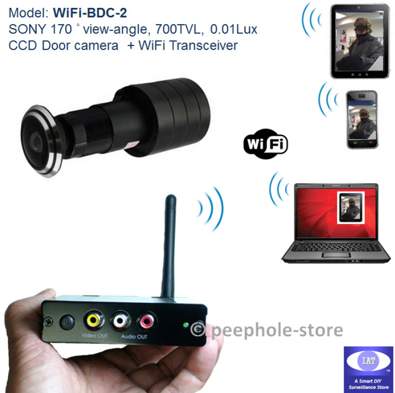 170° WiFi Door Eye Peephole Mini SONY Hidden IP Camera for iPhone Android Phone