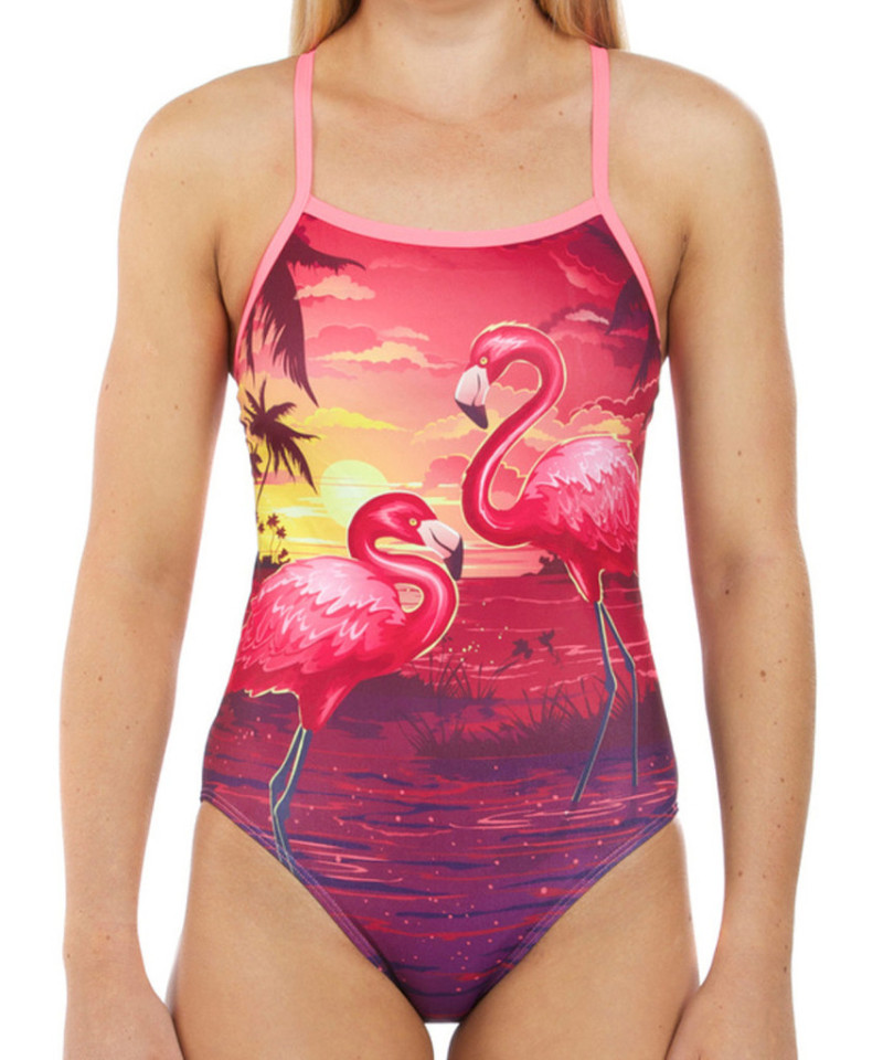 AMANZI Flamingo Sunset Womens Swimsuit