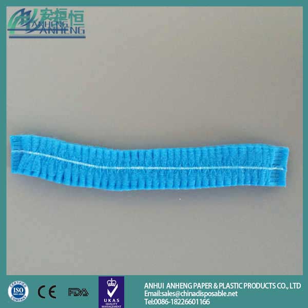 safety non woven polypropylene bouffant cap/disposable surgical cap/nonwoven clip cap