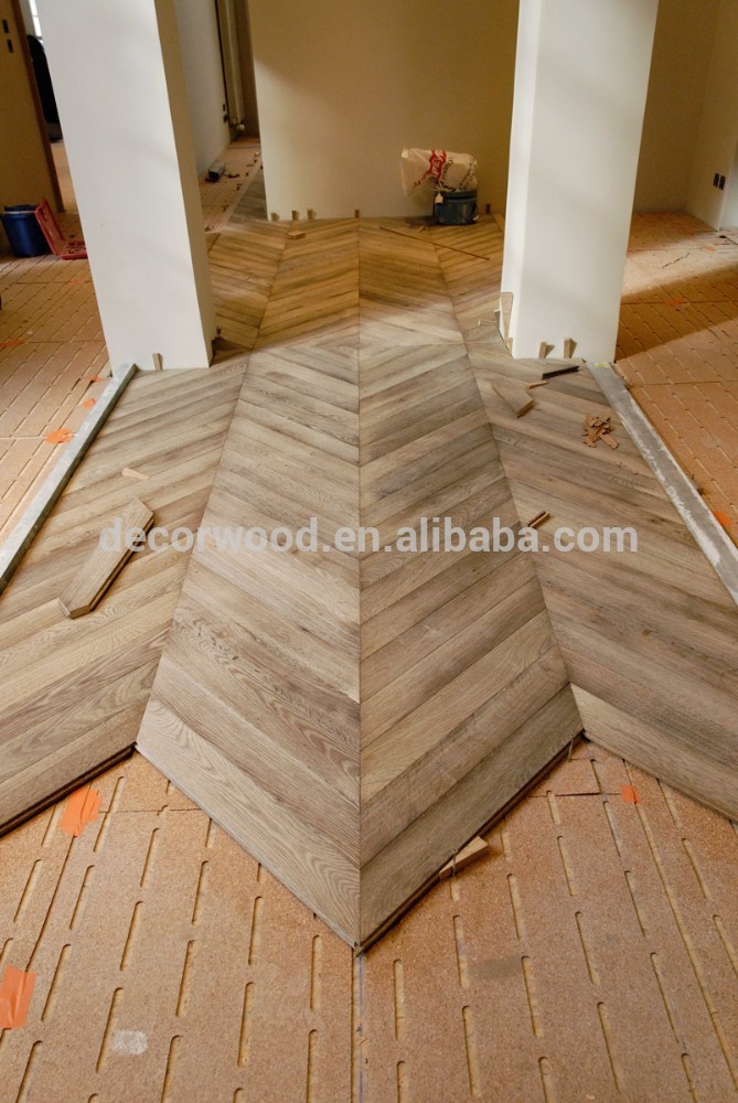 High quality Chervon parquet floors for living room