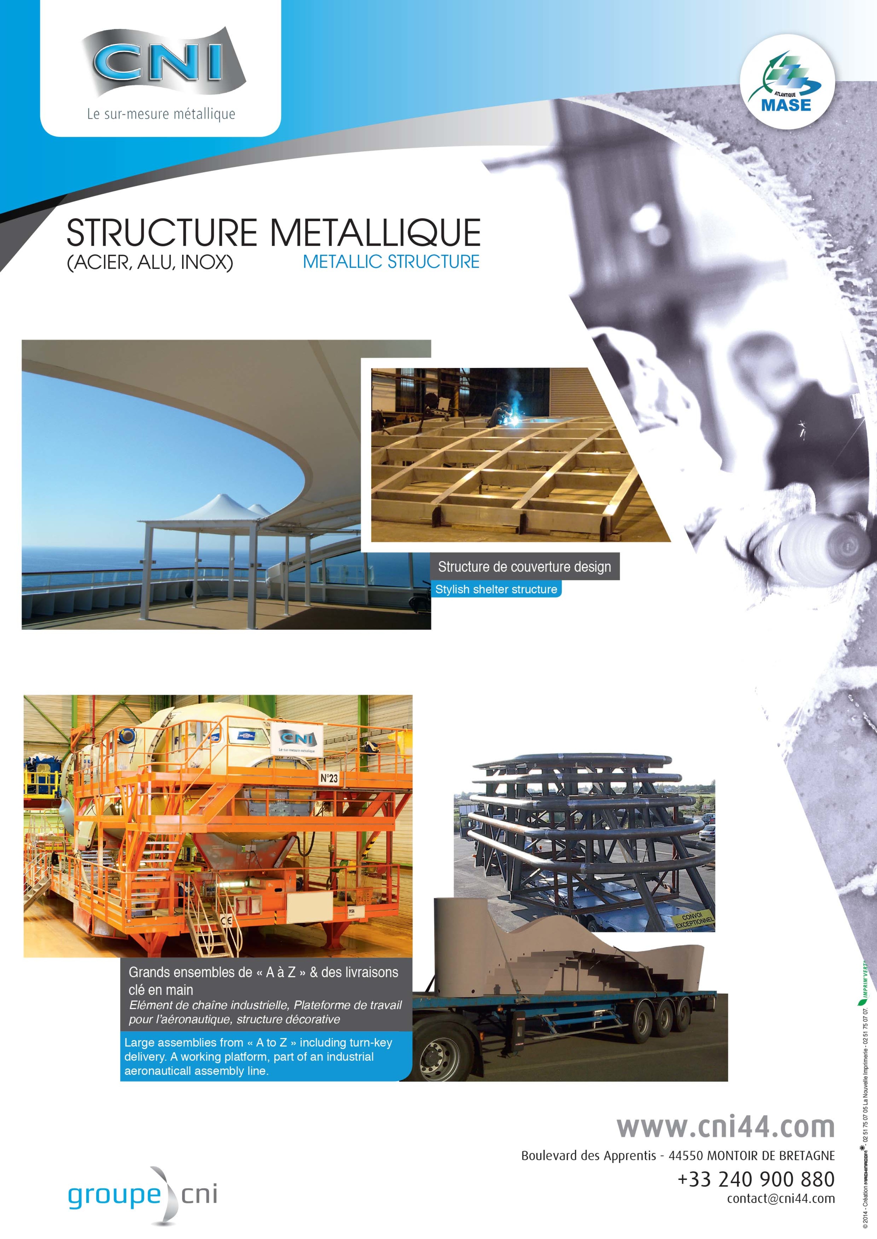 Strutture metalliche e parti di strutture