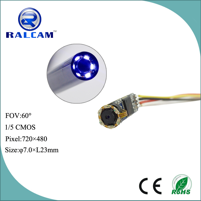 720*480 resolution infrared cmos camera module for medical and industrial endoscope