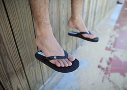 rubber flip flops