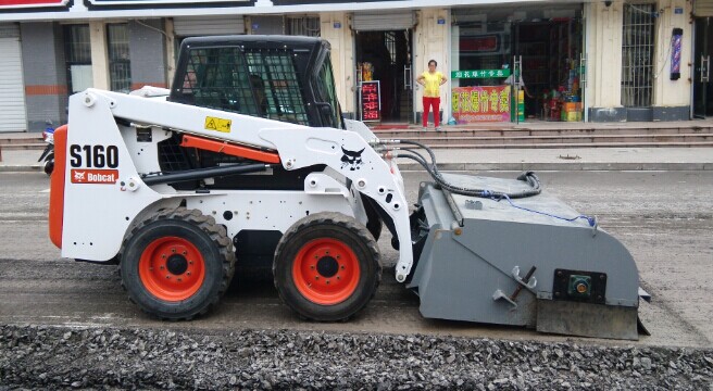 bucket sweeper for skid loader,loader road sweeper