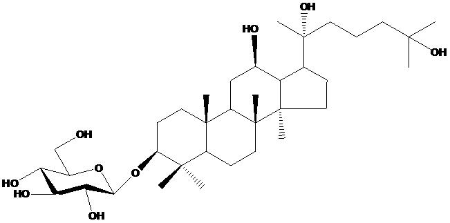 3-O-β-D- glucopyranosyl-3β,12β,20(R),25-tetrahydroxy dammarane