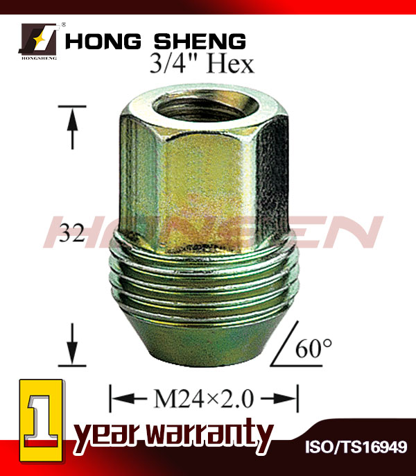 zinc lug nut