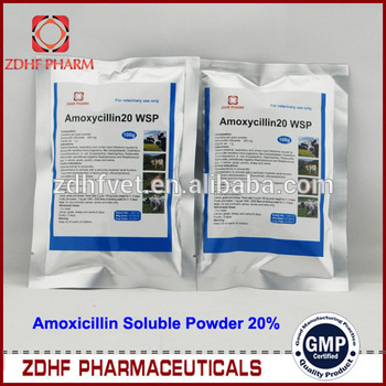 veterinary antibioitic drugs amoxicillin soluble powder 